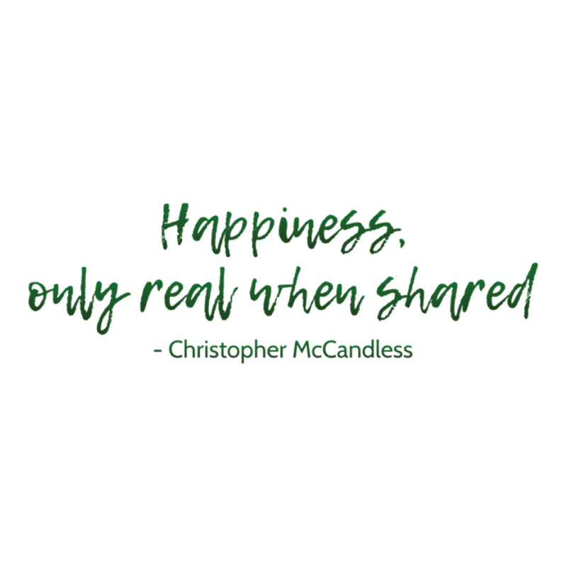 Into The Wild Happiness Quote Stainless Steel Water Bottle | Artistshot