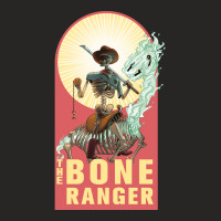 The Bone Ranger, The Bone Ranger Vintage, The Bone Ranger Art, The Bon Ladies Fitted T-shirt | Artistshot