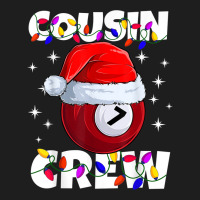 Billiard 7 Ball Play Pool Cousin Crew Christmas Lights Classic T-shirt | Artistshot