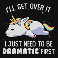 I Just Need To Be Dramatic Lazy Unicorn Gift Baby Bibs | Artistshot