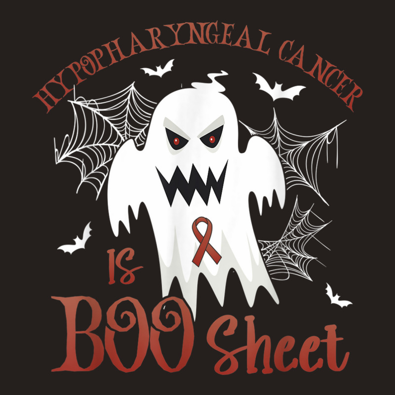 Hypopharyngeal Cancer Is Boo Sheet Burgundy Ivory Ribbon Tank Top | Artistshot