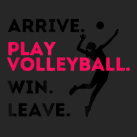 Arrive. Play Volleyball. Win. Leave.   Fun Volleyball Player Men's T-shirt Pajama Set | Artistshot