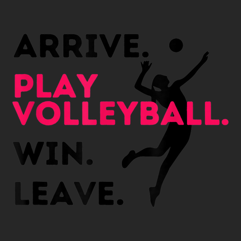 Arrive. Play Volleyball. Win. Leave.   Fun Volleyball Player Men's T-shirt Pajama Set by Queens | Artistshot