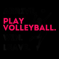 Arrive. Play Volleyball. Win. Leave.   Fun Volleyball Player Fleece Short | Artistshot