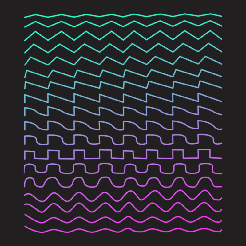 Synthesizer Waveforms T-shirt | Artistshot