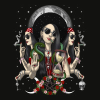 Hecate Triple Moon Goddess, Hecate Triple Moon Goddess Art, Hecate Tri Scorecard Crop Tee | Artistshot