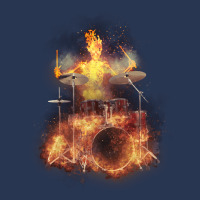 Flaming Skeleton Drummer Set 1, Flaming Skeleton Drummer Set 1 Art, Fl Ladies Denim Jacket | Artistshot