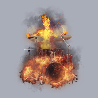 Flaming Skeleton Drummer Set 1, Flaming Skeleton Drummer Set 1 Art, Fl Tank Dress | Artistshot