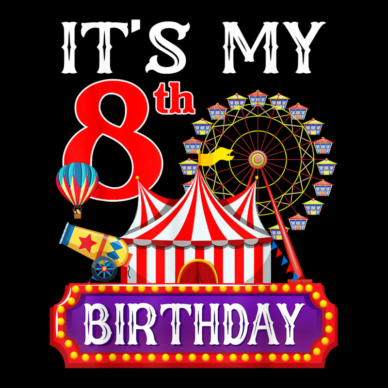 It's My 8th Birthday Ringmaster Circus Theme Carnival Bday T Shirt Men's Long Sleeve Pajama Set by gyzhahykaete | Artistshot