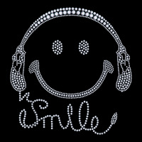 Smile Headphone Rhinestone Design For Woman Birthday Gril Youth Zipper Hoodie | Artistshot