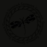 Sassenach Circle Black Scorecard Crop Tee | Artistshot