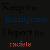 Keep The Immigrants Deport The Racist Scorecard Crop Tee | Artistshot