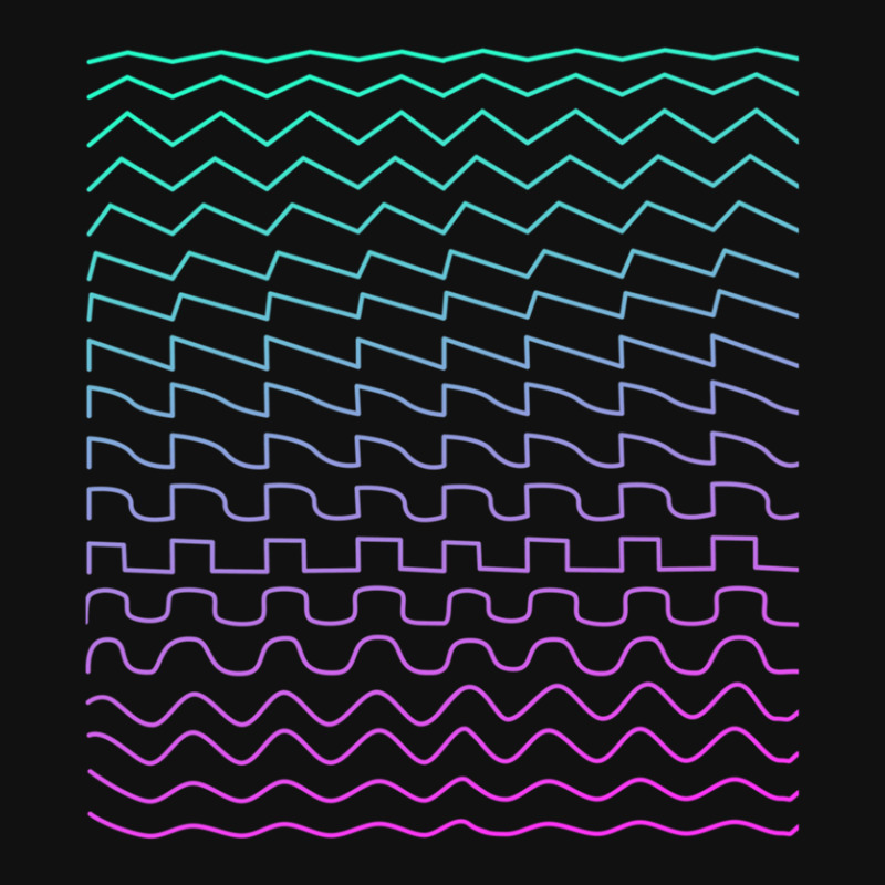 Synthesizer Waveforms Rear Car Mat | Artistshot