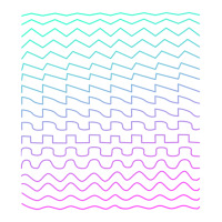 Synthesizer Waveforms Sticker | Artistshot