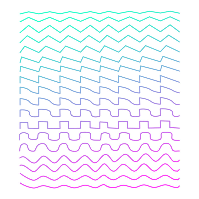 Synthesizer Waveforms Sticker | Artistshot