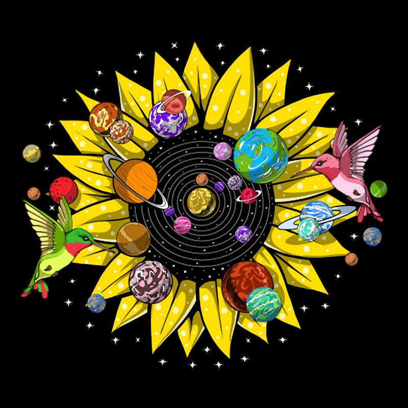 Solar System Sunflower, Solar System Sunflower Art, Solar System Sunfl Women's V-Neck T-Shirt by SHYYTTR567 | Artistshot