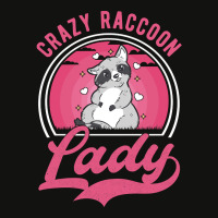 Crazy Raccoon Lady, Crazy Raccoon Lady Art, Crazy Raccoon Lady Vintage Scorecard Crop Tee | Artistshot