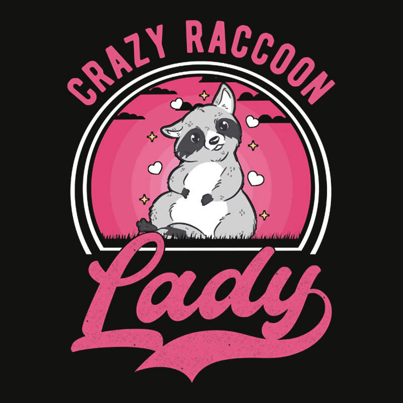 Crazy Raccoon Lady, Crazy Raccoon Lady Art, Crazy Raccoon Lady Vintage Scorecard Crop Tee by SHYYTTR567 | Artistshot