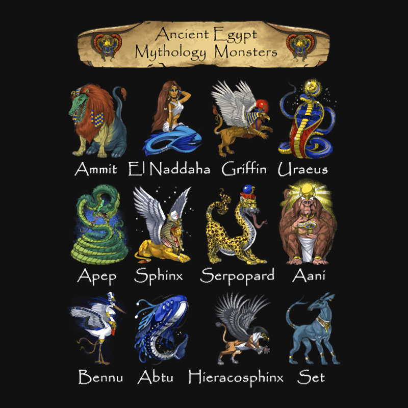 Ancient Egypt Mythology Creatures, Ancient Egypt Mythology Creatures P Baby Bibs by SHYYTTR567 | Artistshot