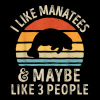 I Like Manatees And Maybe 3 People Sea Cow Lover Retro Men Adjustable Cap | Artistshot