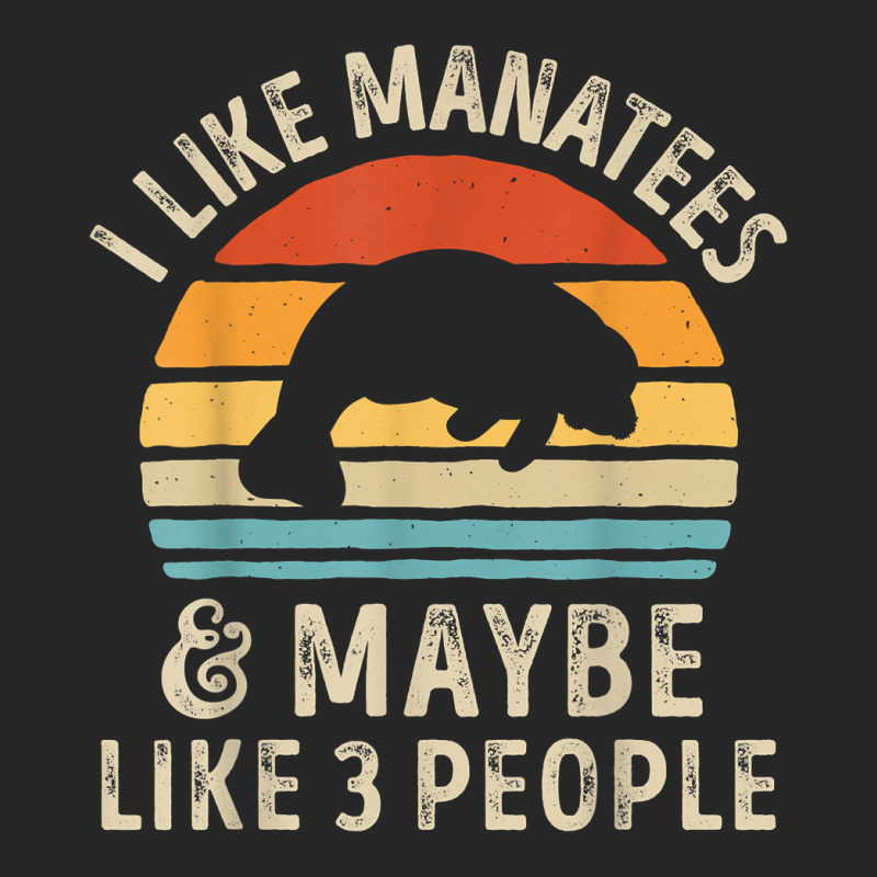 I Like Manatees And Maybe 3 People Sea Cow Lover Retro Men Men's T-shirt Pajama Set by LaticiaSandgren | Artistshot