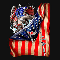 Fishing Hooked American Flag, Fishing Hooked American Flag Art, Fishin Baby Bibs | Artistshot