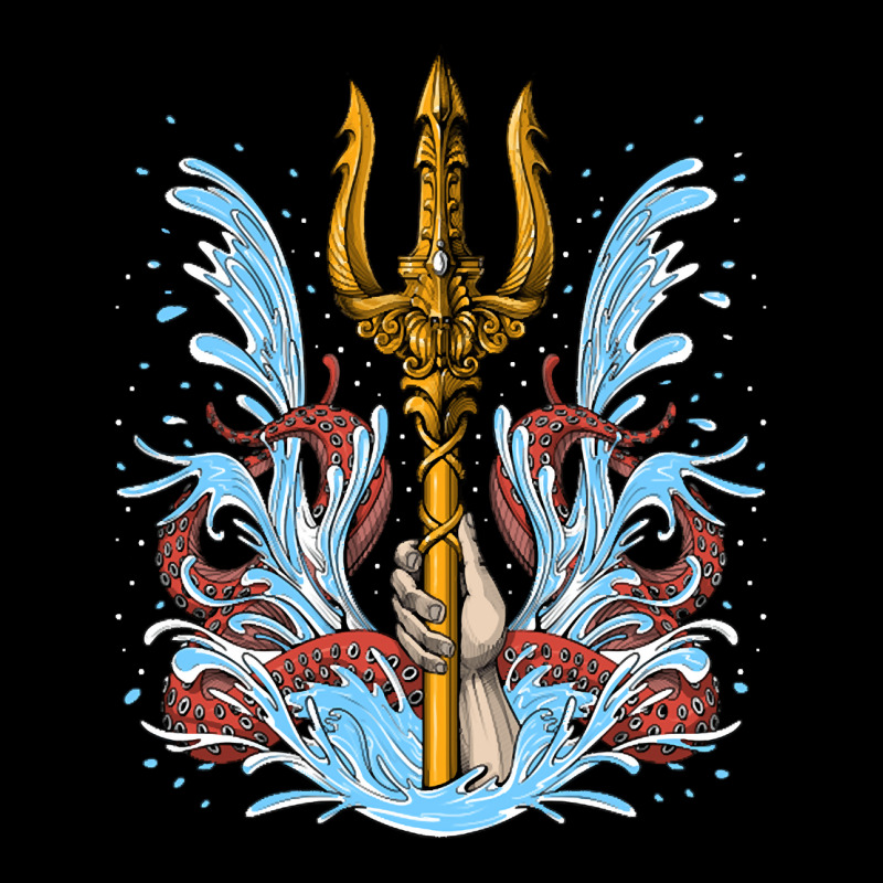 Poseidon Trident, Poseidon Trident Painting, Poseidon Trident Vintage, Adjustable Cap | Artistshot