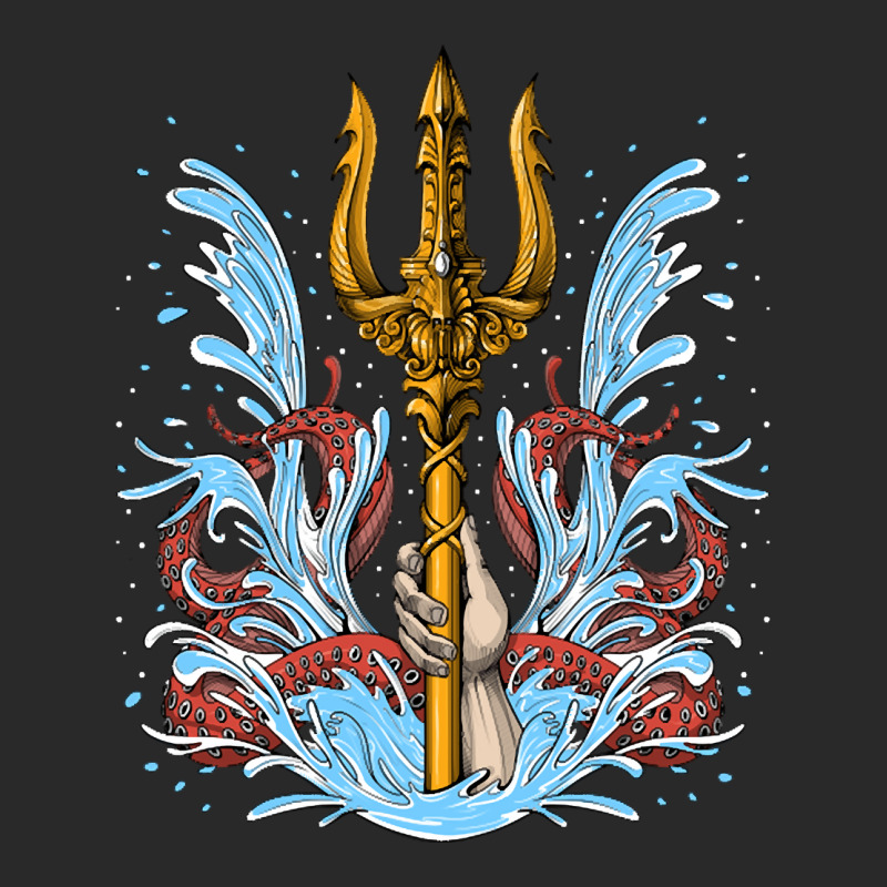 Poseidon Trident, Poseidon Trident Painting, Poseidon Trident Vintage, Printed Hat | Artistshot