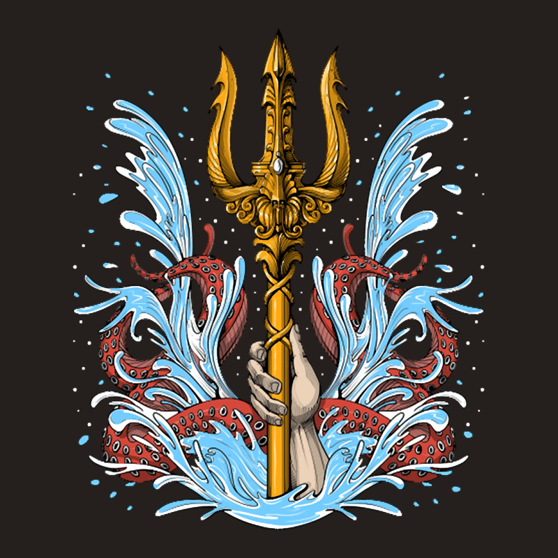 Poseidon Trident, Poseidon Trident Painting, Poseidon Trident Vintage, Tank Top | Artistshot