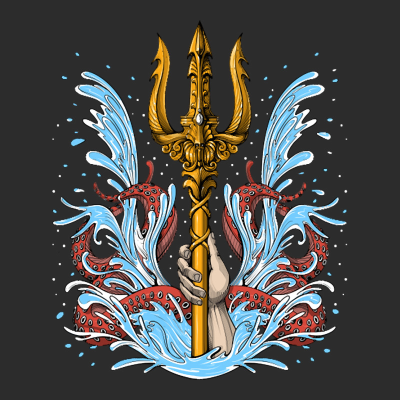 Poseidon Trident, Poseidon Trident Painting, Poseidon Trident Vintage, Exclusive T-shirt | Artistshot