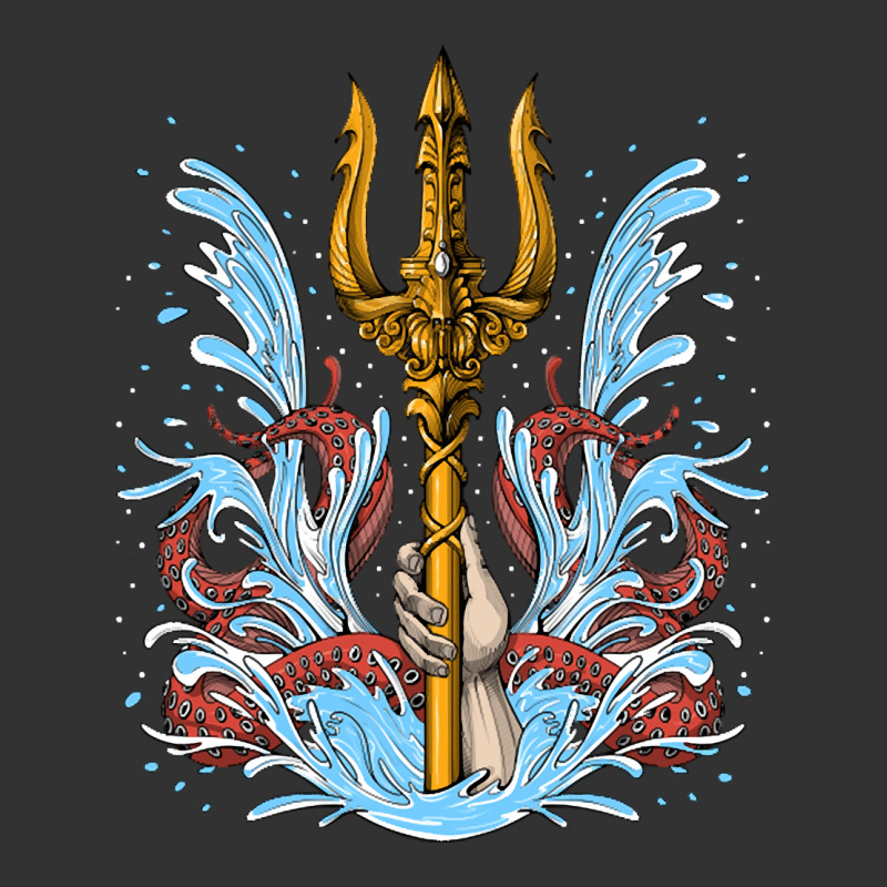 Poseidon Trident, Poseidon Trident Painting, Poseidon Trident Vintage, Baby Bodysuit | Artistshot