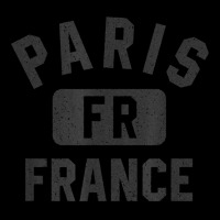 Paris France Gym Style Black With Distressed Black Print Women's V-neck T-shirt | Artistshot