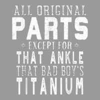 Funny Titanium Fractured Broken Ankle Surgery Baby Bibs | Artistshot