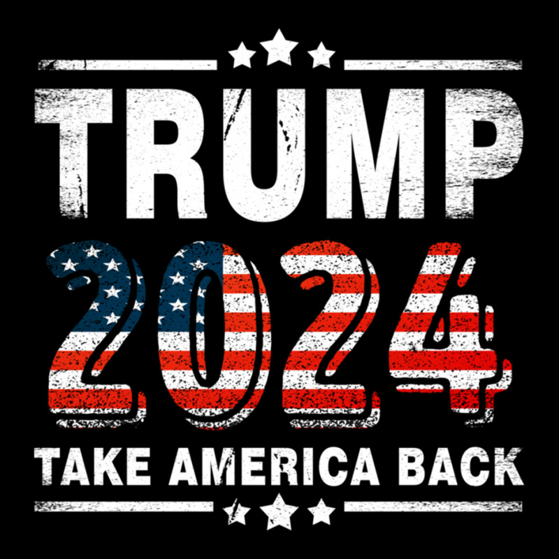 Trump 2024 Take America Again Republican American Flag Pocket T-shirt ...