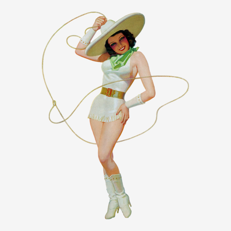 Western Pin Up Girl Lasso Cowgirl Classic Sexy Pinup Girl T Shirt Tote