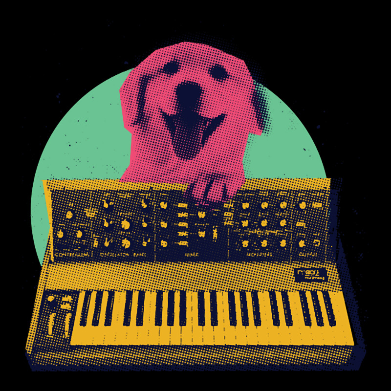 Retro Analogue Synthesizer Synth Dog, Retro Analogue Synthesizer Synth Pocket T-shirt | Artistshot