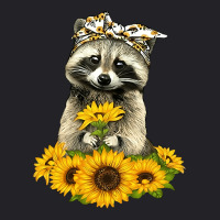 Sunflower Raccoon Lady, Sunflower Raccoon Lady Painting, Sunflower Rac Youth Tee | Artistshot