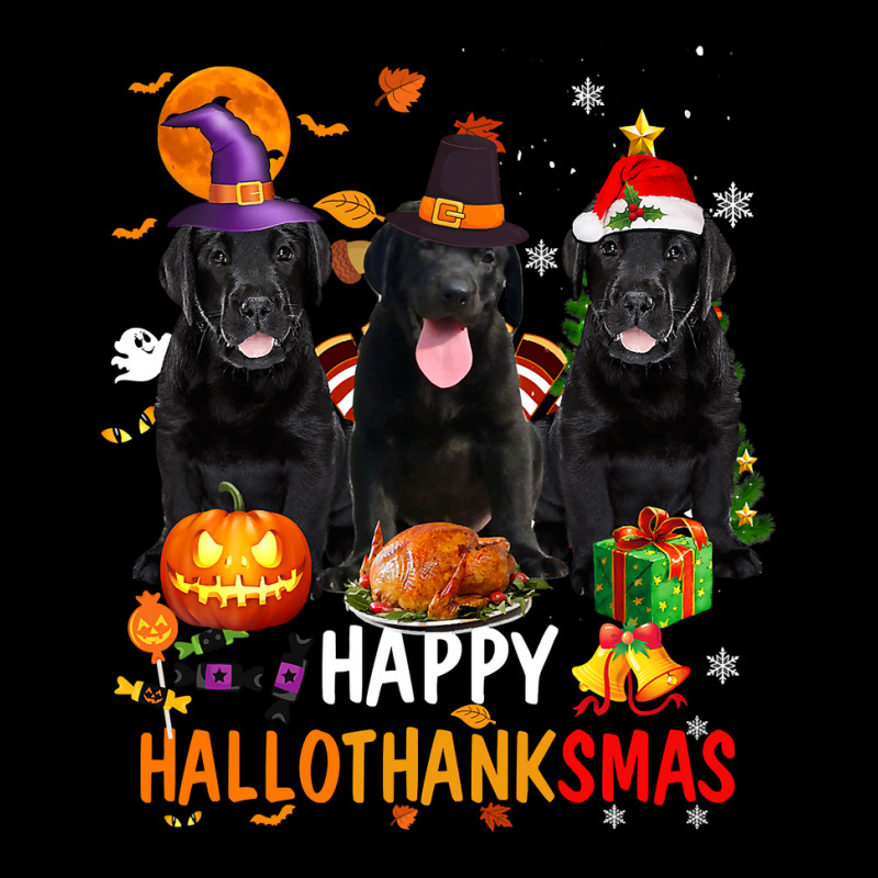 Black Lab Dog Halloween Merry Christmas Happy Hallothanksmas Baby Tee | Artistshot