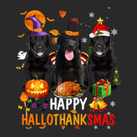 Black Lab Dog Halloween Merry Christmas Happy Hallothanksmas Toddler T-shirt | Artistshot