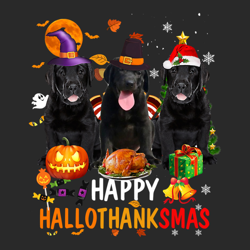 Black Lab Dog Halloween Merry Christmas Happy Hallothanksmas Toddler T-shirt | Artistshot