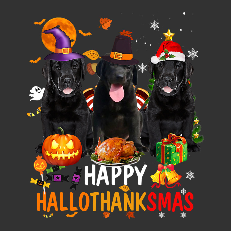 Black Lab Dog Halloween Merry Christmas Happy Hallothanksmas Baby Bodysuit | Artistshot