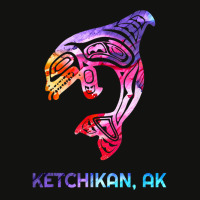 Ketchikan Alaska Se Native American Indian Orca Killer Whale Scorecard Crop Tee | Artistshot