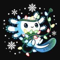 Axolotl Wrapped Up In Christmas Lights Funny Xmas 446 Crop Top | Artistshot