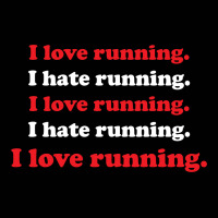 I Love Running I Hate Running Toddler 3/4 Sleeve Tee | Artistshot