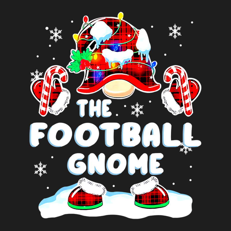 Football Football Gnome Red Plaid Gnomies Matching Family Christmas 97 Classic T-shirt by coolquirrell | Artistshot