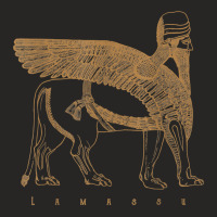 Lamassu Winged Lion Assyrian Sumerian Mesopotamia Ladies Fitted T-shirt | Artistshot