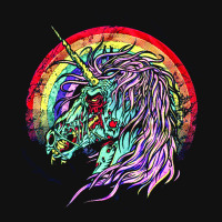 Zombie Unicorn, High Quality Microfiber, Zombie Unicorn Art, Zombie Un Metal Print Horizontal | Artistshot