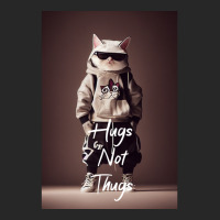 Hugs Not Thugs  Cool Cat Men's T-shirt Pajama Set | Artistshot