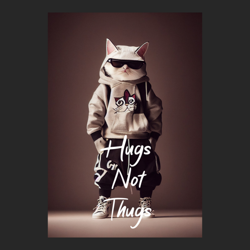 Hugs Not Thugs  Cool Cat Men's T-shirt Pajama Set | Artistshot