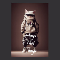 Hugs Not Thugs  Cool Cat Vintage Hoodie | Artistshot